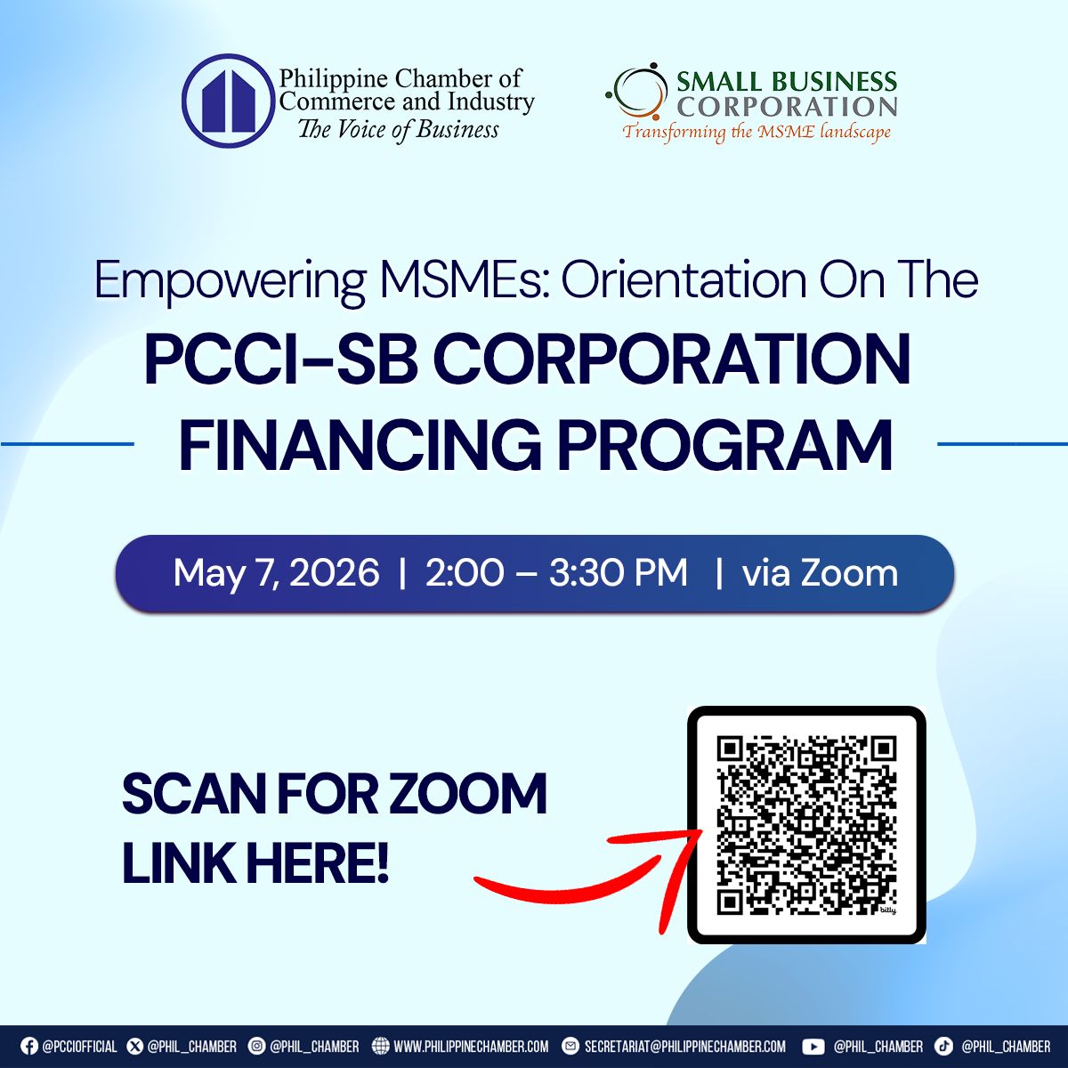 PCCI-SB CORPORATION MSME Financing  Program Orientation